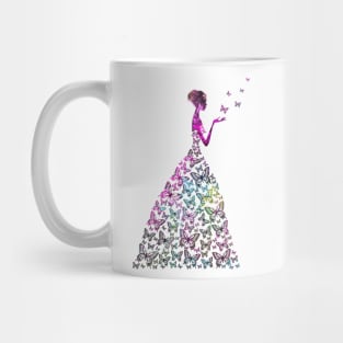 Woman Abstract Dress 2 Mug